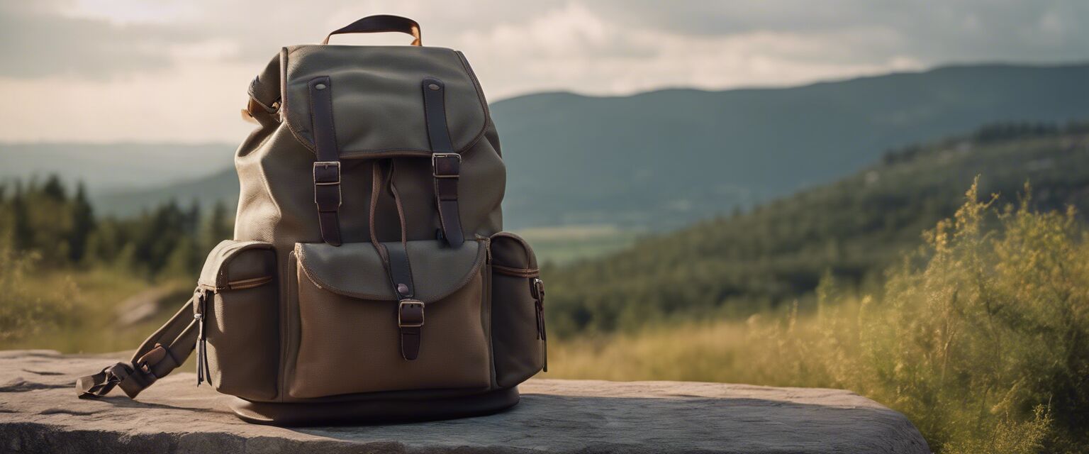 Stylish eco-friendly backpack